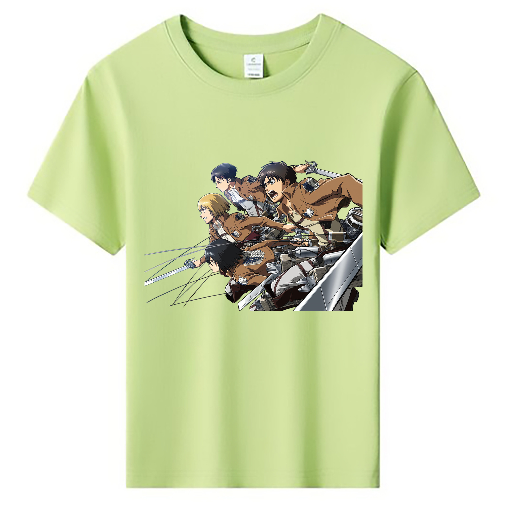 （画像用） 進撃の巨人 Attack on Titan 綿100％キッズTシャツ（フロントプリント）